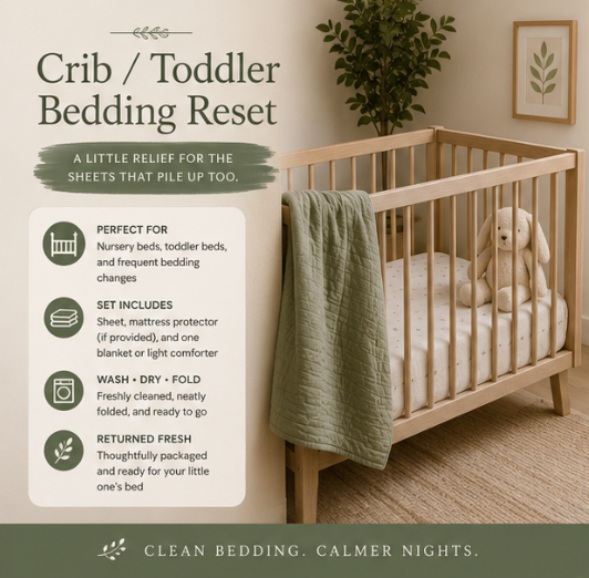 Crib / Toddler Bedding Reset